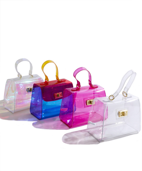 WEGO（ウィゴー）の「WEGO/クリアショルダーバッグ（ショルダーバッグ・レディース・パープル/マルチ/その他1/ホワイト系その他・FREE）」の8枚目の写真