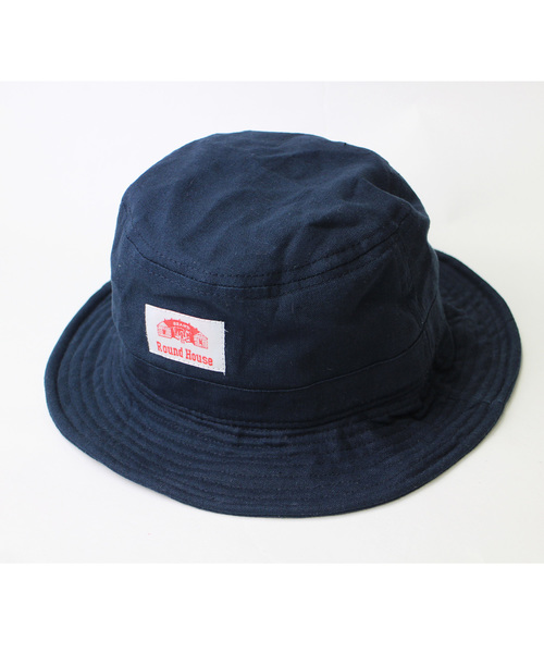 ROUND HOUSE（ラウンドハウス）の「【ROUND HOUSE】コットンLINENバケットハット（ハット・メンズ・ベージュ/ネイビー/ホワイト/ブラック・FREE）」の4枚目の写真