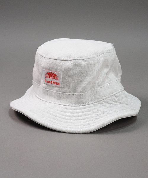 ROUND HOUSE（ラウンドハウス）の「【ROUND HOUSE】コットンLINENバケットハット（ハット・メンズ・ベージュ/ネイビー/ホワイト/ブラック・FREE）」の6枚目の写真