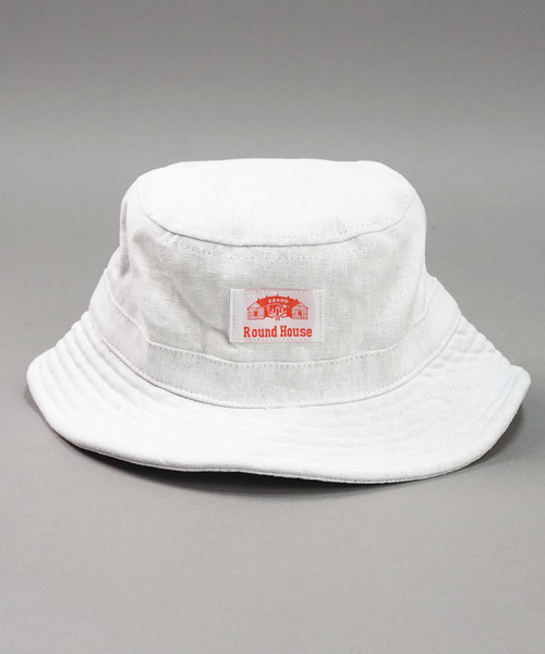 ROUND HOUSE（ラウンドハウス）の「【ROUND HOUSE】コットンLINENバケットハット（ハット・メンズ・ベージュ/ネイビー/ホワイト/ブラック・FREE）」の7枚目の写真