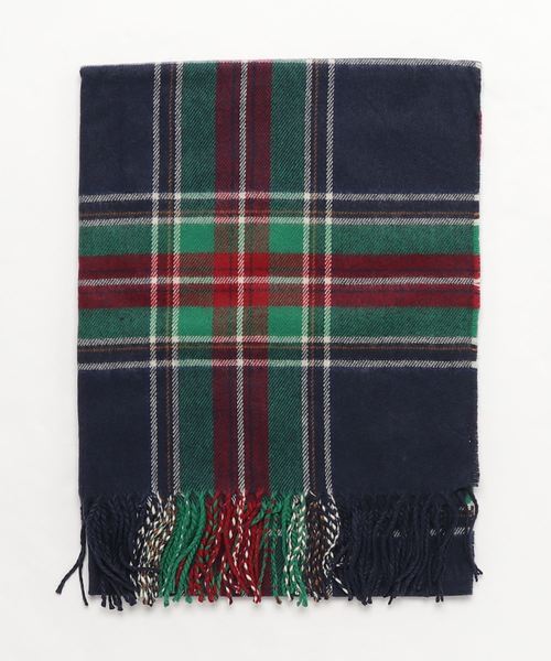 KOBE LETTUCE（コウベレタス）の「大判チェック柄ストール＊レディース/ショール/マフラー[J624]神戸レタス（ストール/ショール・レディース・ホワイト系その他/グレー系その他/ベージュ系その他/ブルー系その他/グレー系その他2/ホワイト系その他2・FREE）」の9枚目の写真