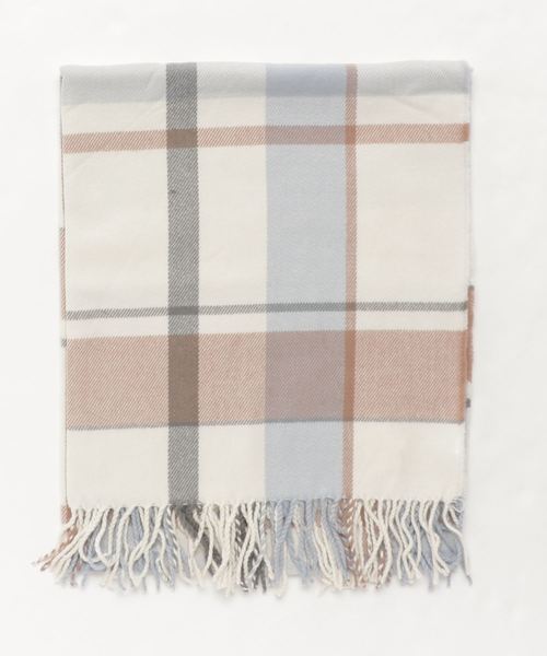 KOBE LETTUCE（コウベレタス）の「大判チェック柄ストール＊レディース/ショール/マフラー[J624]神戸レタス（ストール/ショール・レディース・ホワイト系その他/グレー系その他/ベージュ系その他/ブルー系その他/グレー系その他2/ホワイト系その他2・FREE）」の17枚目の写真