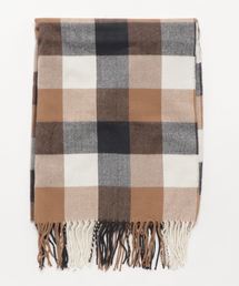 大判チェック柄ストール＊レディース/ショール/マフラー[J624]神戸レタス