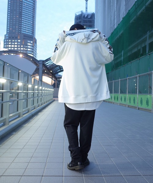 rovtski（ロフトスキー）の「フェイクスエードラインZIPパーカー（パーカー・レディース・グリーン/ホワイト/ブラック/イエロー・FREE）」の8枚目の写真