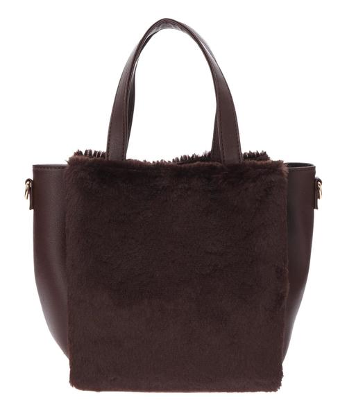 AMERICAN HOLIC(アメリカンホリック)の「・3ルームフェイクファーショルダー(ハンドバッグ・レディース・ベージュ/ブラウン・FREE)」の5枚目の写真