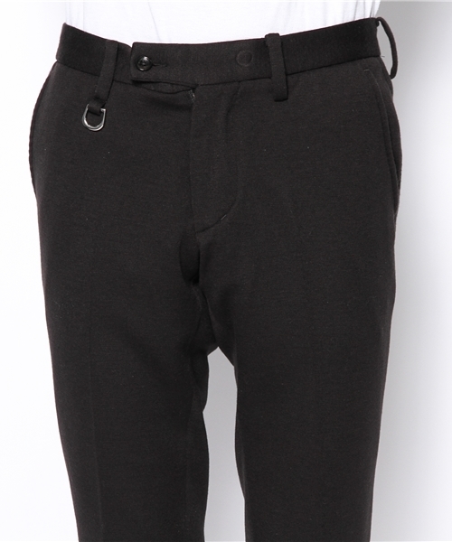 NANO universe（ナノユニバース）の「ミラノリブニットパンツ（スラックス・メンズ・グレー/ネイビー/ブラック・SMALL/MEDIUM/LARGE/X-LARGE）」の6枚目の写真