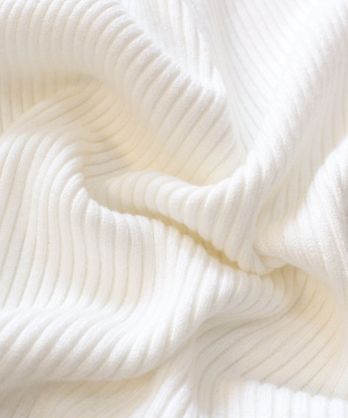 Sawa a la mode（サワアラモード）の「フリル襟と袖先レースのリブニットトップス（ニット/セーター・レディース・ホワイト・FREE）」の10枚目の写真