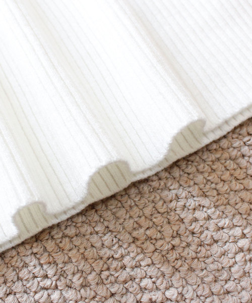 Sawa a la mode（サワアラモード）の「フリル襟と袖先レースのリブニットトップス（ニット/セーター・レディース・ホワイト・FREE）」の19枚目の写真