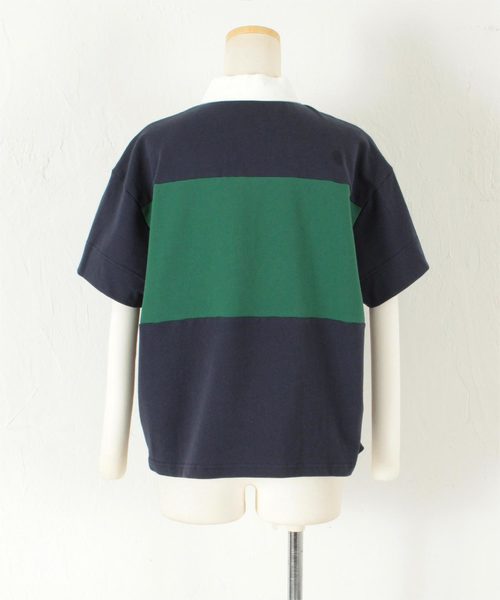 titivate(ティティベイト)の「ワイドボーダーラガーシャツ(シャツ/ブラウス・レディース・ネイビー/オフホワイト/キャメル・FREE)」の6枚目の写真