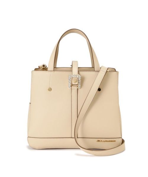 JILL by JILL STUART（ジルバイジルスチュアート）の「ビジューバックルミニバッグ（トートバッグ・レディース・ベージュ/パープル/グレー・FREE）」の3枚目の写真