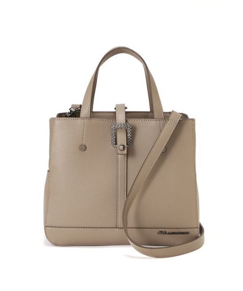 JILL by JILL STUART（ジルバイジルスチュアート）の「ビジューバックルミニバッグ（トートバッグ・レディース・ベージュ/パープル/グレー・FREE）」の2枚目の写真