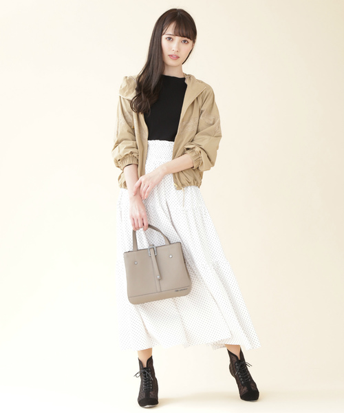 JILL by JILL STUART（ジルバイジルスチュアート）の「ビジューバックルミニバッグ（トートバッグ・レディース・ベージュ/パープル/グレー・FREE）」の9枚目の写真