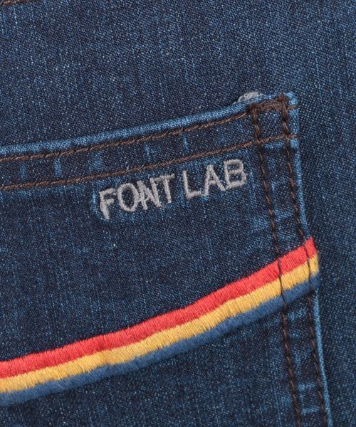 sabstreet my standard(サブストリートマイスタンダード)の「『FONTLAB(フォントラブ)』2WAYストレッチボーイフレンドデニム【大きいサイズ対応】【9号(M)~19号(5L)】(デニムパンツ・レディース・インディゴブルー/ブルー・13号/17号/19号/15号/9号)」の12枚目の写真