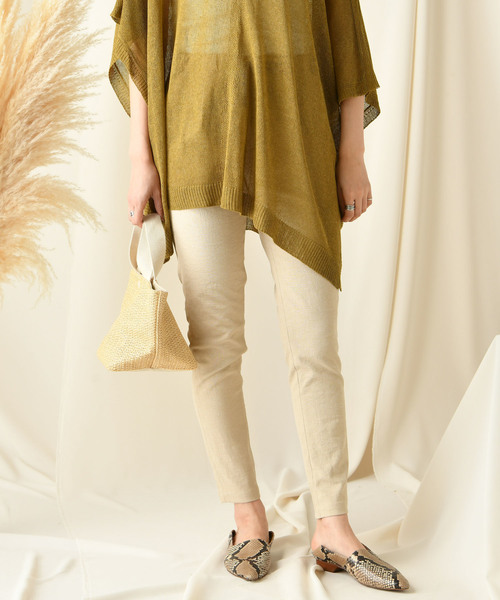 DouDou(ドゥドゥ)の「テーパードパンツ(その他パンツ・レディース・オフホワイト/ベージュ/カーキ/ライトベージュ・36/38)」の3枚目の写真