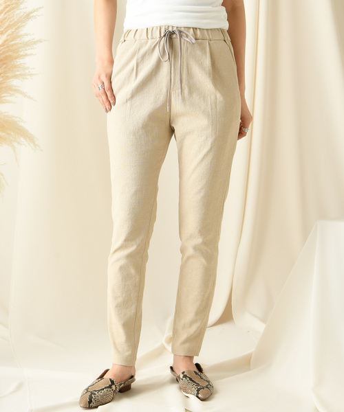 DouDou(ドゥドゥ)の「テーパードパンツ(その他パンツ・レディース・オフホワイト/ベージュ/カーキ/ライトベージュ・36/38)」の20枚目の写真