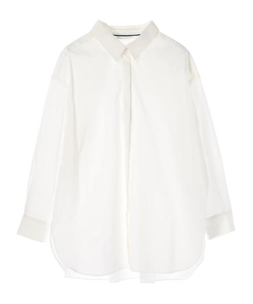 Editt by YECCA VECCA（エディットバイイェッカヴェッカ）の「P.バックシャーリングシャツ（シャツ/ブラウス・レディース・オフホワイト/カーキ/ピンク・FREE）」の5枚目の写真