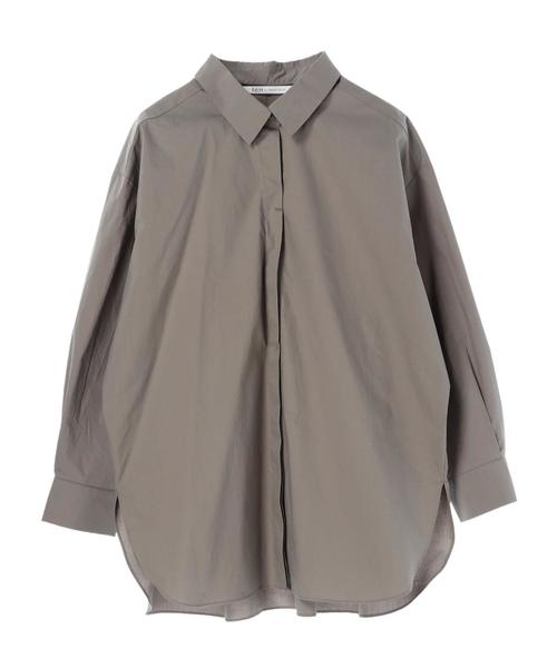 Editt by YECCA VECCA（エディットバイイェッカヴェッカ）の「P.バックシャーリングシャツ（シャツ/ブラウス・レディース・オフホワイト/カーキ/ピンク・FREE）」の16枚目の写真