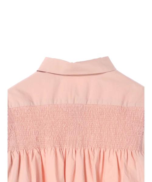 Editt by YECCA VECCA（エディットバイイェッカヴェッカ）の「P.バックシャーリングシャツ（シャツ/ブラウス・レディース・オフホワイト/カーキ/ピンク・FREE）」の9枚目の写真