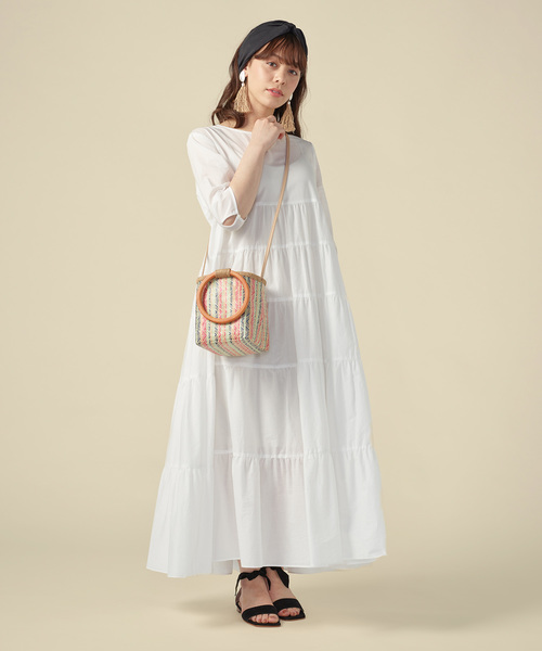 ZOZO（ゾゾ）の「【身長別に選べる】ティアードワンピース/ホワイト[WOMEN]（ワンピース・レディース・ホワイト・マルチサイズ）」の8枚目の写真