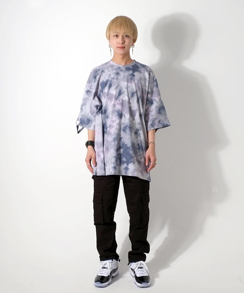 GOSTAR DE FUGA（ゴスタール ジフーガ）の「裾ダメージデザインタイダイ染め半袖Tシャツ/カットソー（Tシャツ/カットソー・メンズ・ブラック/イエロー/レッド・FREE）」の21枚目の写真