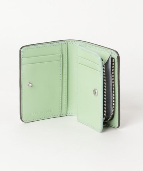 Marc Jacobs ミニコンパクト財布 グレー 新品 MARC JACOBS（マークジェイコブス）の「THE TAG COLOR/ザ タグ