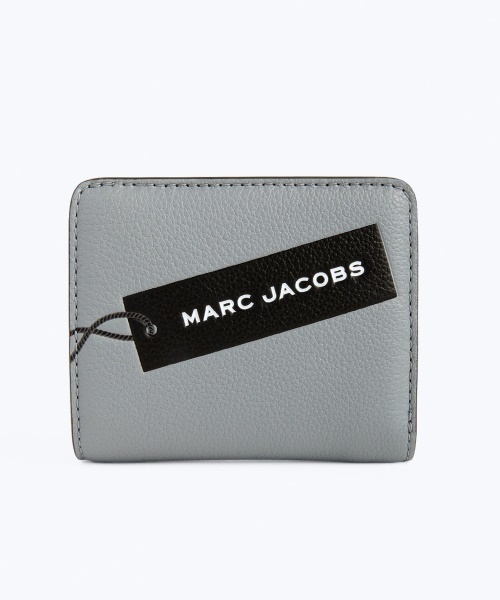 Marc Jacobs ミニコンパクト財布 グレー 新品 MARC JACOBS（マークジェイコブス）の「THE TAG COLOR/ザ タグ