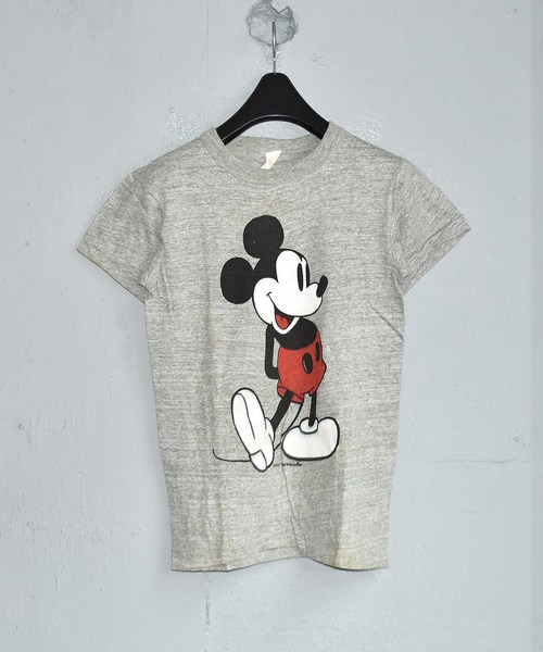 Mickey Mouse ミッキーマウス の ヴィンテージ古着 60 S Mickey ミッキー プリント Tシャツ Tシャツ カットソー Wear