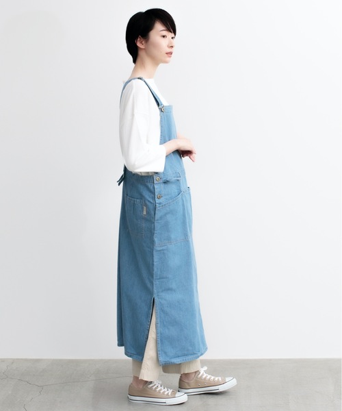 COCO WALK（ココウォーク）の「coco walk ココウォーク ジャンスカ エプロン デニムジャンパースカート（エプロン・レディース・ブルー/ネイビー・FREE）」の20枚目の写真