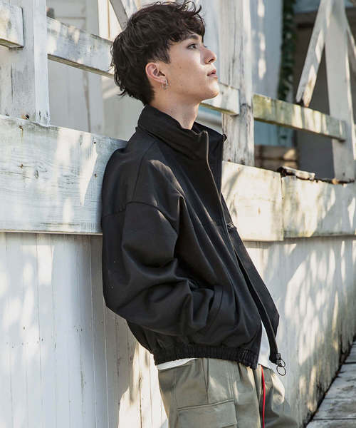 NUMBER (N)INE DENIM(ナンバーナインデニム)の「直営店・WEB限定 NUMBER (N)INE DENIM(ナンバーナインデニム)ドロップスタンドカラージャケット(ブルゾン・メンズ・カーキ/ブラック・SMALL/MEDIUM/LARGE)」の4枚目の写真