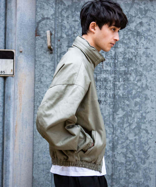 NUMBER (N)INE DENIM(ナンバーナインデニム)の「直営店・WEB限定 NUMBER (N)INE DENIM(ナンバーナインデニム)ドロップスタンドカラージャケット(ブルゾン・メンズ・カーキ/ブラック・SMALL/MEDIUM/LARGE)」の9枚目の写真