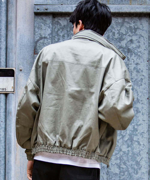 NUMBER (N)INE DENIM(ナンバーナインデニム)の「直営店・WEB限定 NUMBER (N)INE DENIM(ナンバーナインデニム)ドロップスタンドカラージャケット(ブルゾン・メンズ・カーキ/ブラック・SMALL/MEDIUM/LARGE)」の7枚目の写真