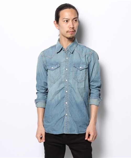 goa(ゴア)の「4ozデニムシャツ(シャツ/ブラウス・メンズ・インディゴブルー・2/1)」の7枚目の写真