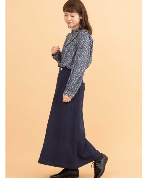 POU DOU DOU（プードゥドゥ）の「フリルヨークブラウス（シャツ/ブラウス・レディース・ネイビー/ブラウン/オフホワイト・3）」の16枚目の写真