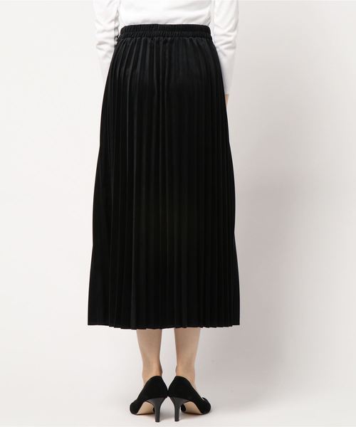 CHARM BERRY TIC（チャームベリーチック）の「スエードタッチ　アコーディオンプリーツスカート（スカート・レディース・ブラック/ベージュ/カーキ/キャメル・M/L）」の15枚目の写真