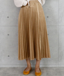 CHARM BERRY TIC | スエードタッチ素材のアコーディオンプリーツスカート(スカート)