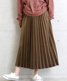 CHARM BERRY TIC | スエードタッチ素材のアコーディオンプリーツスカート(スカート)