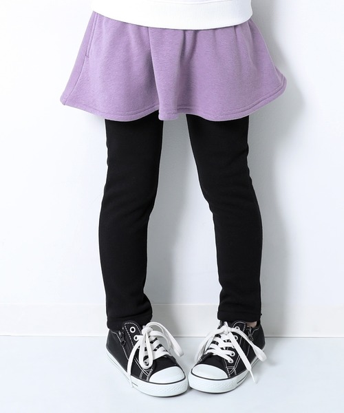 devirock(デビロック)の「裏シャギースカッツ(スカート・キッズ・ブラック/ヘザーチャコール/ネイビー/グリーン系その他/カーキ/ラベンダー/ワイン/レッド系その他/ピンク系その他/スモークピンク/モカ/キャメル/マスタード・80cm/90cm/95cm/150cm/140cm/100cm/130cm/110cm/120cm/160cm)」の8枚目の写真
