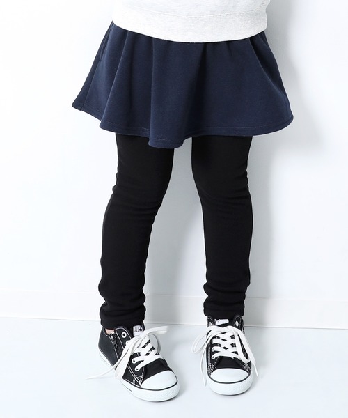 devirock(デビロック)の「裏シャギースカッツ(スカート・キッズ・ブラック/ヘザーチャコール/ネイビー/グリーン系その他/カーキ/ラベンダー/ワイン/レッド系その他/ピンク系その他/スモークピンク/モカ/キャメル/マスタード・80cm/90cm/95cm/150cm/140cm/100cm/130cm/110cm/120cm/160cm)」の7枚目の写真
