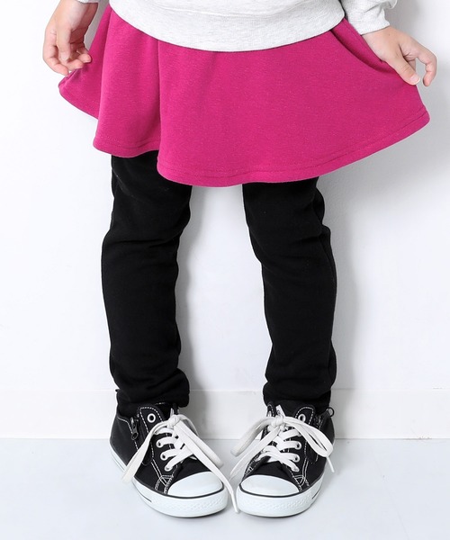 devirock(デビロック)の「裏シャギースカッツ(スカート・キッズ・ブラック/ヘザーチャコール/ネイビー/グリーン系その他/カーキ/ラベンダー/ワイン/レッド系その他/ピンク系その他/スモークピンク/モカ/キャメル/マスタード・80cm/90cm/95cm/150cm/140cm/100cm/130cm/110cm/120cm/160cm)」の10枚目の写真