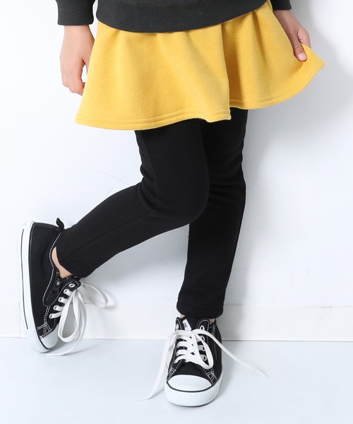 devirock(デビロック)の「裏シャギースカッツ(スカート・キッズ・ブラック/ヘザーチャコール/ネイビー/グリーン系その他/カーキ/ラベンダー/ワイン/レッド系その他/ピンク系その他/スモークピンク/モカ/キャメル/マスタード・80cm/90cm/95cm/150cm/140cm/100cm/130cm/110cm/120cm/160cm)」の1枚目の写真