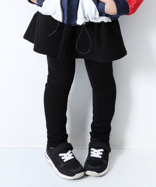 devirock(デビロック)の「裏シャギースカッツ(スカート・キッズ・ブラック/ヘザーチャコール/ネイビー/グリーン系その他/カーキ/ラベンダー/ワイン/レッド系その他/ピンク系その他/スモークピンク/モカ/キャメル/マスタード・80cm/90cm/95cm/150cm/140cm/100cm/130cm/110cm/120cm/160cm)」の2枚目の写真