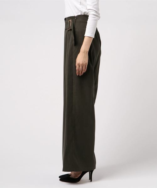 archives(アルシーヴ)の「オーバーラップワイドパンツ(その他パンツ・レディース・グレー/モカ/カーキ・MEDIUM)」の4枚目の写真