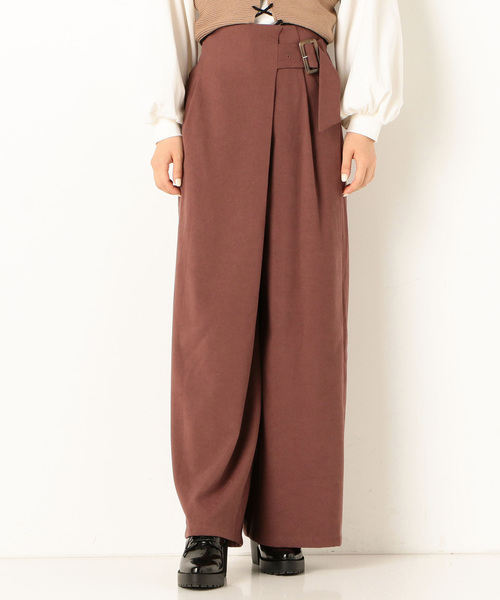 archives(アルシーヴ)の「オーバーラップワイドパンツ(その他パンツ・レディース・グレー/モカ/カーキ・MEDIUM)」の2枚目の写真