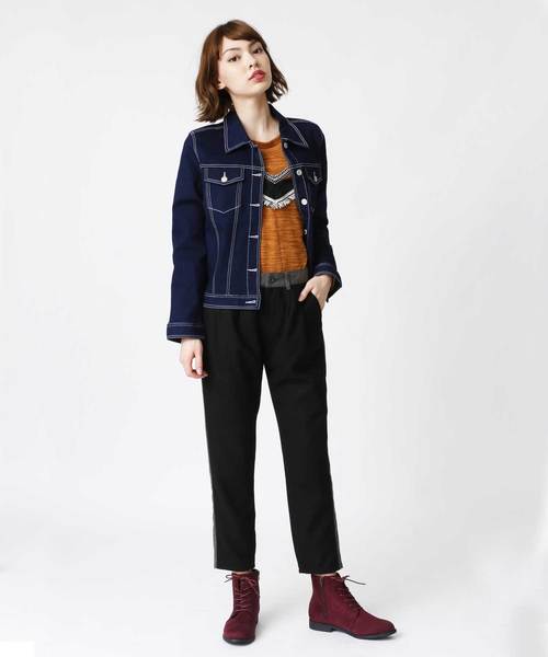 VIVIAN(ヴィヴィアン)の「軽量ソール&ローヒールレースアップショートブーツ(ブーツ・レディース・マルーン/ブラック系その他2/ブルー系その他6/グレー系その他3/ブラウン系その他6/ブラウン系その他5/ブラック系その他3・S/M/L/LL)」の11枚目の写真