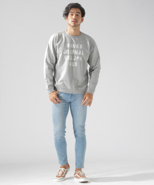 BANKS（バンクス）の「【BANKS(バンクス)】HMPR　クルーネックプルオーバー（スウェット・メンズ・グレー/ブラック・LARGE/MEDIUM）」の5枚目の写真