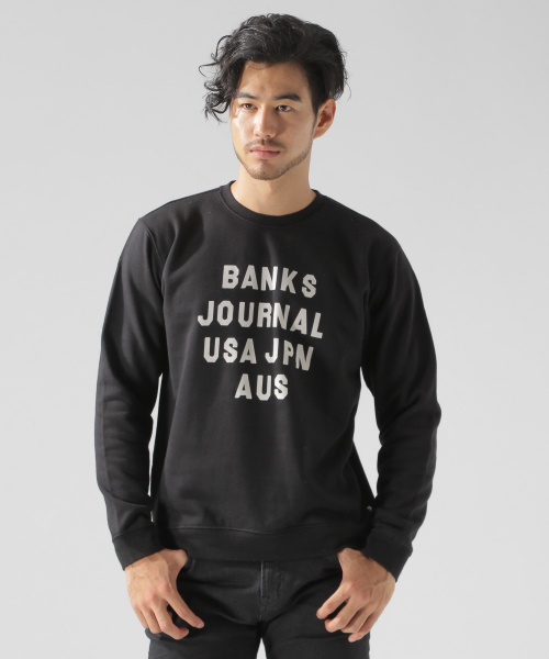 BANKS（バンクス）の「【BANKS(バンクス)】HMPR　クルーネックプルオーバー（スウェット・メンズ・グレー/ブラック・LARGE/MEDIUM）」の6枚目の写真