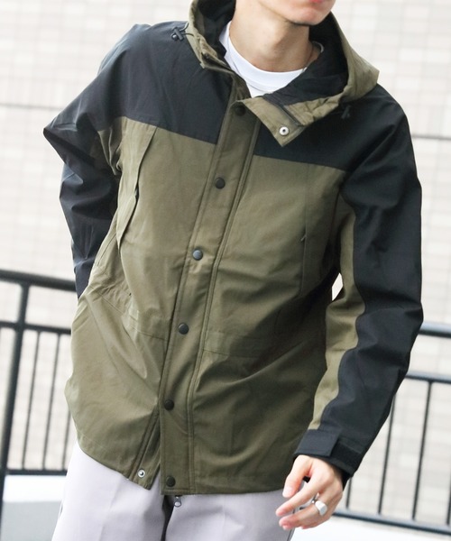 Beautiful Harmony（ビューティフルハーモニー）の「切替 マウンテンパーカー マンパー（マウンテンパーカー・メンズ・ブラック/ベージュ/レッド/カーキ・LARGE）」の3枚目の写真