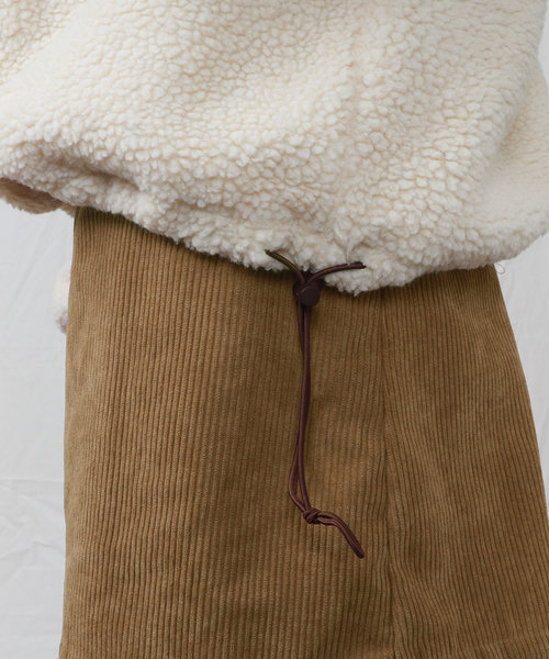 PairPair（ペアペア）の「ボアジップもこもこプルオーバー(男女兼用アイテム)（ブルゾン・レディース・モカ/ライトベージュ・M/L）」の14枚目の写真