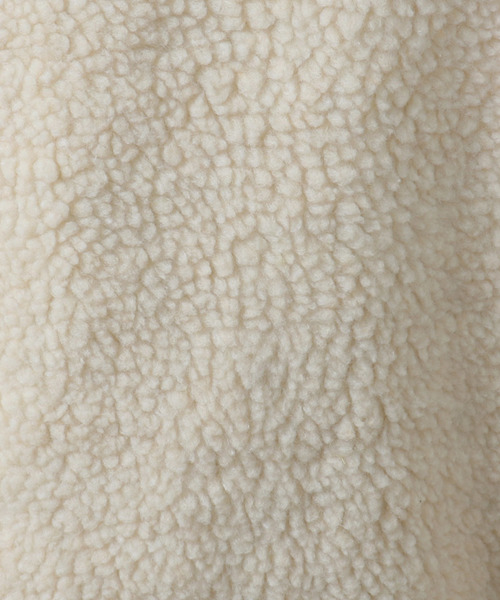 PairPair（ペアペア）の「ボアジップもこもこプルオーバー(男女兼用アイテム)（ブルゾン・レディース・モカ/ライトベージュ・M/L）」の11枚目の写真