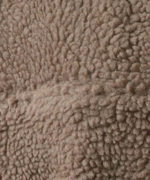 PairPair（ペアペア）の「ボアジップもこもこプルオーバー(男女兼用アイテム)（ブルゾン・レディース・モカ/ライトベージュ・M/L）」の18枚目の写真